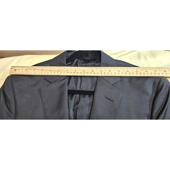 Pal Zileri Men's 2-pc Wool Suit MADE IN ITALY 35R Gray Black Check Sleek Preppy - Picture 8 of 16